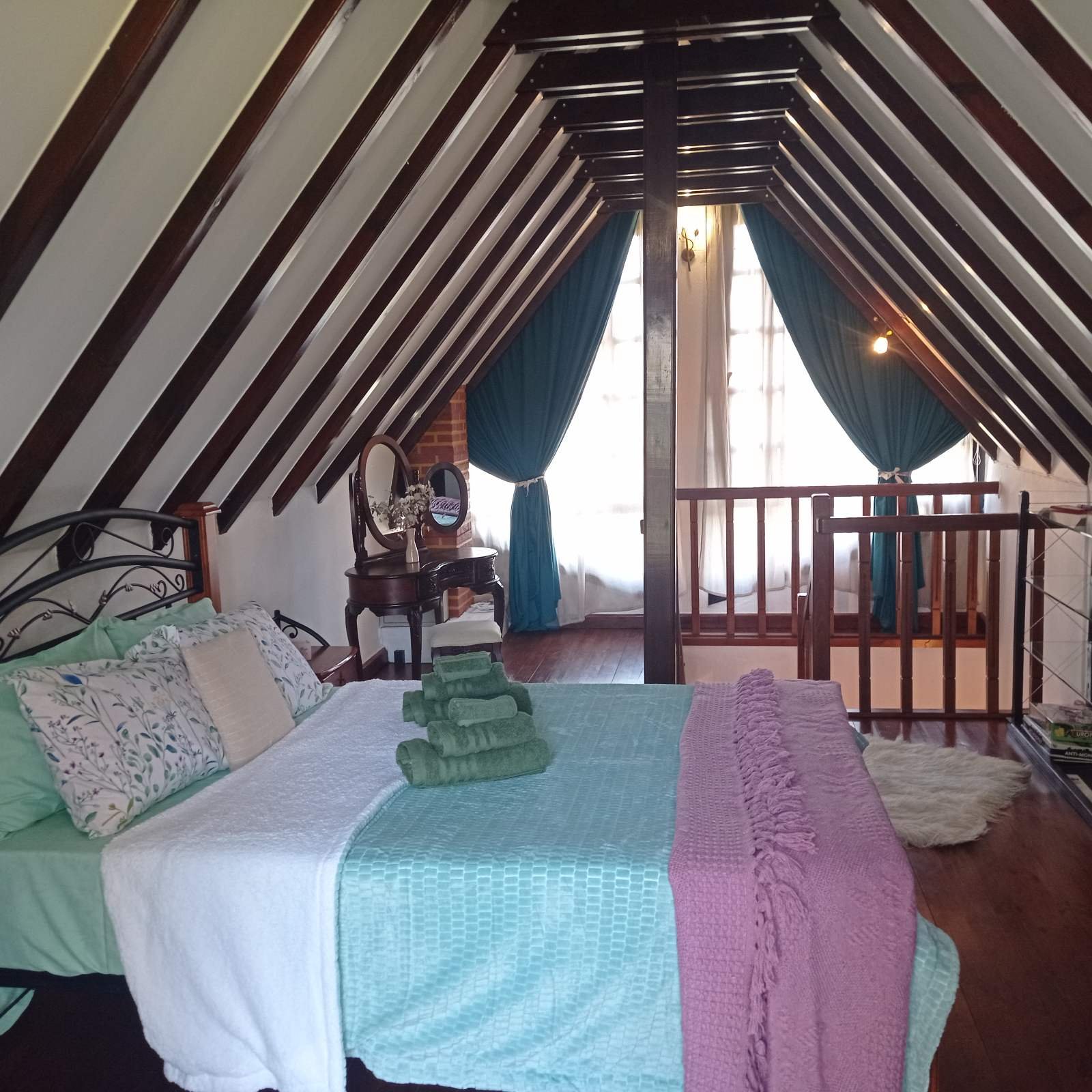 Bedroom with east-facing window